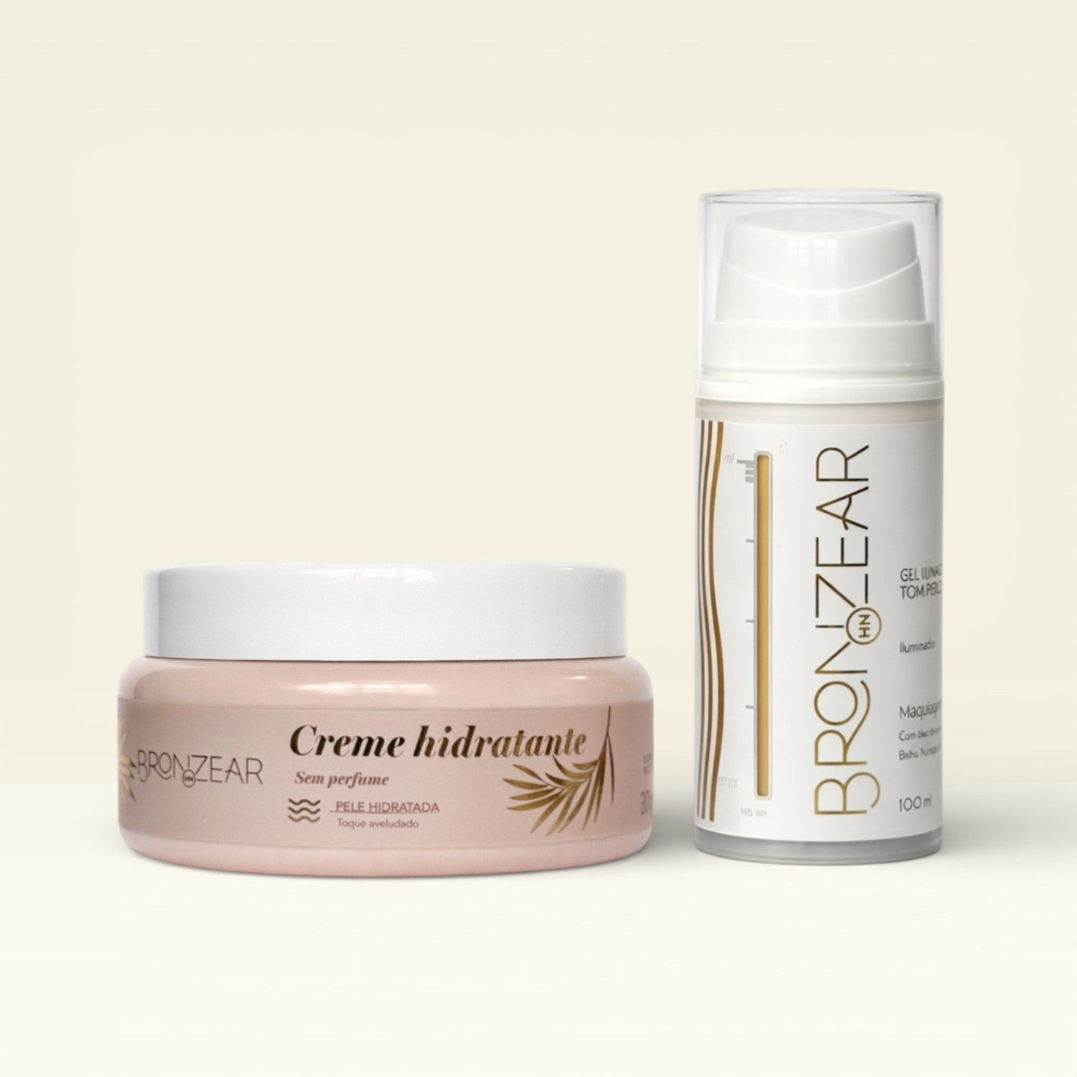 Kit Iluminador Tom Perolado + Creme Hidratante - Bronzear HN